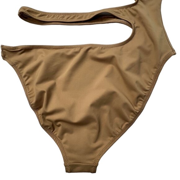 SKIMS Swim One Shoulder Monokini Ochre Womens Medium - Picture 7 of 13